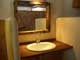 bathroom of the new beach bungalows